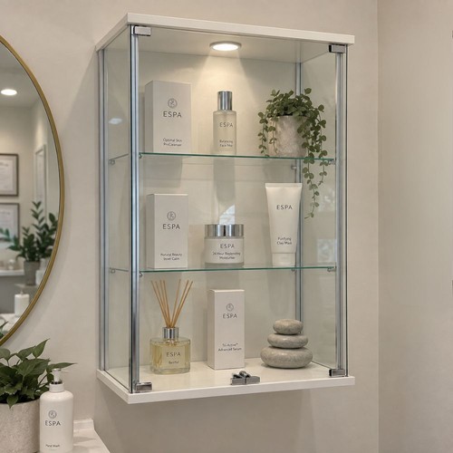 White wall mounted - double, door