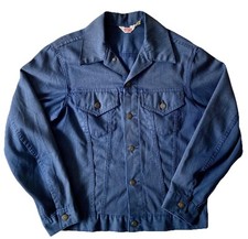 VINTAGE LEVIS Type 3 Trucker Bedford Cord Jacket. Big E Tab Black-Gold 1960s70s