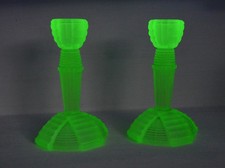 Art Deco uranium glass