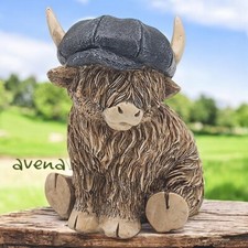 Highland Cow With Flat Cap