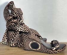 Faith Wedge Shoes Espadrilles Leg Ankle Tie Up Printed Summer Sandals Size 5