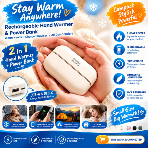 Magnetic rechargeable hand - rechargeable,