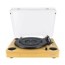 JAM Sound Turntable Player Vinyl Record Player + Built-In Dual Stereo Speakers 