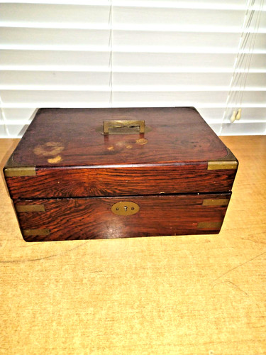 Antique brass bound writing - antique,