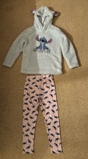 Girls Stitch Pjs Age 9 Years