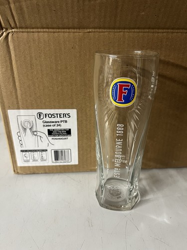 Fosters pint glasses x24 new - fosters,