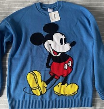 Disney Mickey Mouse knitted crew neck jumper size M Medium
