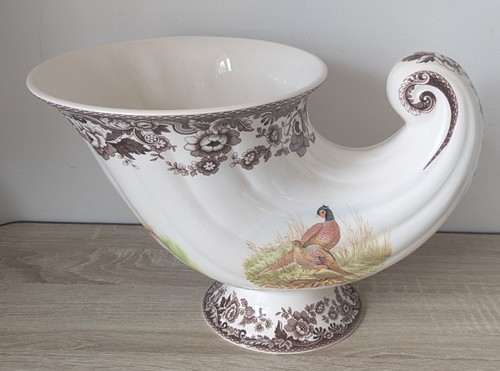 Spode woodland cornucopia vase - woodland,