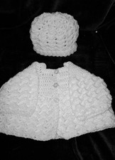Hand Crochet Baby Matinee Coat