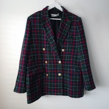 Zara Classic Tartan Plaid Red