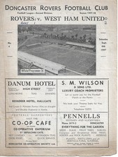 Doncaster Rovers v West Ham United 1947/48 Football League