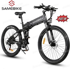 Samebike LO26-II 26" Electric Mountain Bike 48V 14AH Folding Bicycle 21 Speed UK