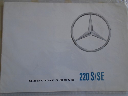 Mercedes 220s brochure - 220s/se, jul