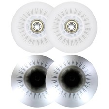 4X 80mm Light Up Inline Skate Wheels LED Flashing Inline Roller Wheels 90A PU