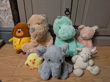 Soft Teddy's Bundle Dog Pig Elephant Soft And Cuddley