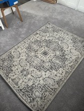 Debenhams Rug Carpet Grey And White Mint Condition