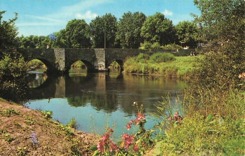 Postcard llechryd bridge - llechryd,