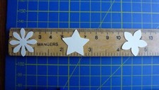 Craft Punch.  1 in  Flower. Star.Daisy. THREE Punches.