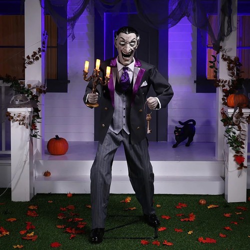 Halloween 6ft animated butler - halloween,