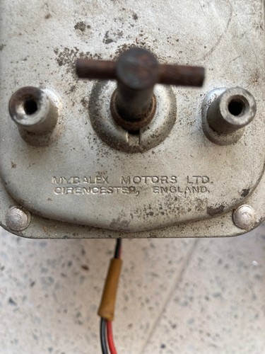 Two off mycalex geared - off., motor
