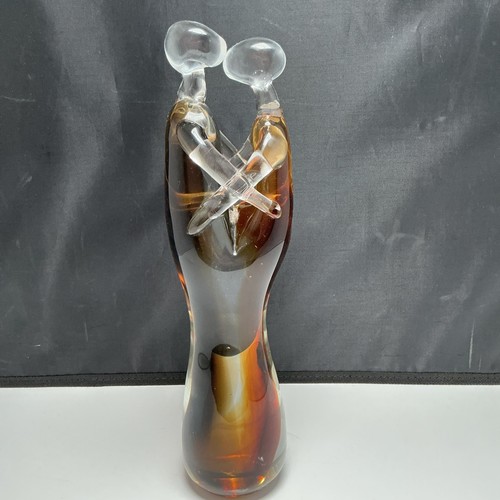 Kissing couple art glass - couple,