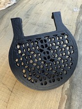 Antique Victorian Cast Iron Fireplace Trivet Cooking Range Accessories Pot TA101
