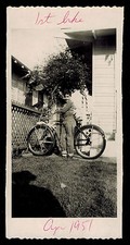 1951 BICYCLE w Proud 1st BIKE