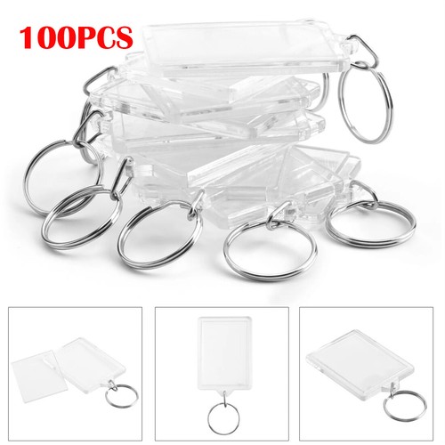 100pcs blank keyring acrylic - 100pcs,