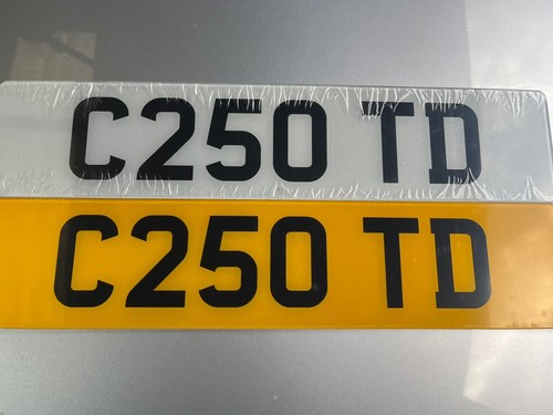 C250 private number plates - private,