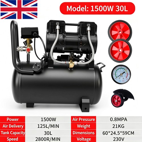 Air compressor 30l silent - 30l, low
