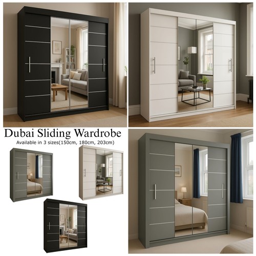 Sliding door wardrobe double - sliding,