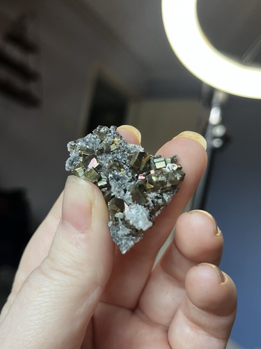 Rare rainbow iridescent pyrite - rare,
