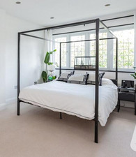 black king size four poster