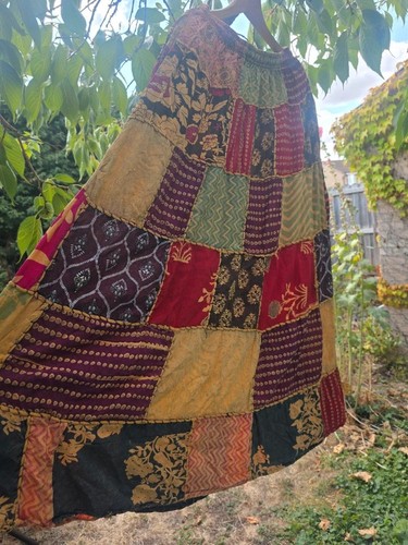 Indian patchwork boho autumnal - indian,