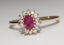 9ct yellow gold pink sapphire - gold,