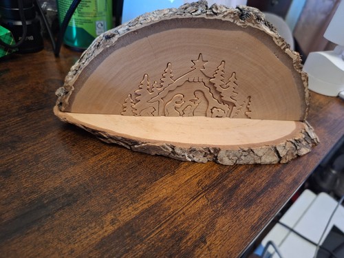 Wooden nativity scene - *wooden,
