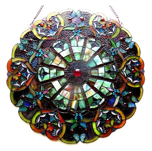 Stained glass window panel - stained,