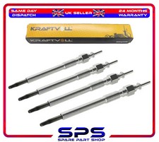4X Glow Plugs For Vauxhall