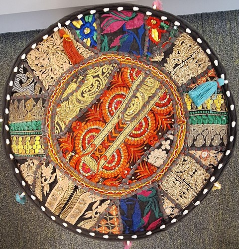 Embroidered indian patchwork - indian,