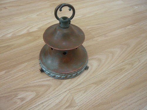 Vintage brass copper lamplight - brass/copper,