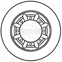 Borg beck bbd5233 brake disc - beck,