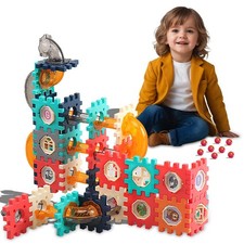Kid 98PC Balls Marble Run Race Construction Building Blocks Spiral Track DIY Toy
