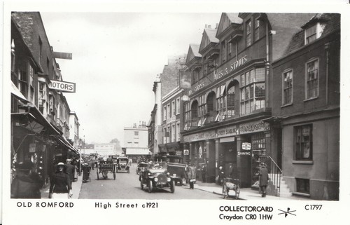 Essex postcard old romford - essex,