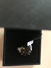 Silver 925 Smokey Quartz Ring