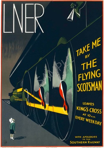 Vintage lner railway poster - lner,