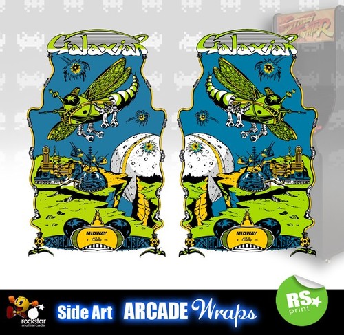 Galaxian arcade side artwork - arcade,