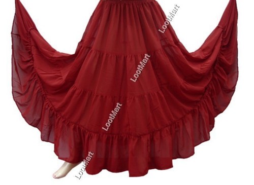 Belly dance maroon tier - belly,