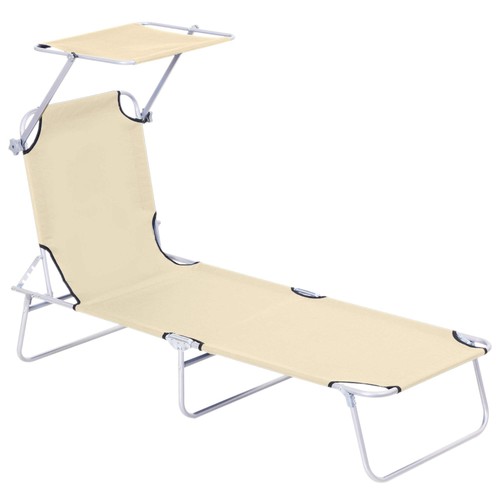 Sun lounger with reclining - sun,