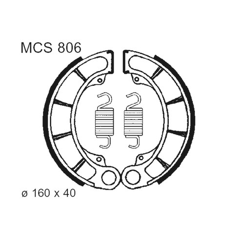 Trw brake shoes - trw, springs