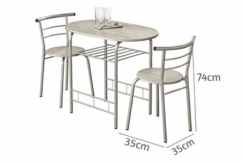 Modern oak dining table - table, 2